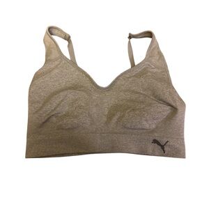 Puma Women's Heather Gray Sports Bra